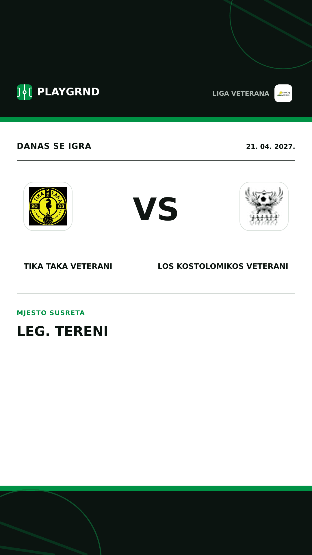 Instagram slika: Tika Taka Veterani vs Los Kostolomikos Veterani