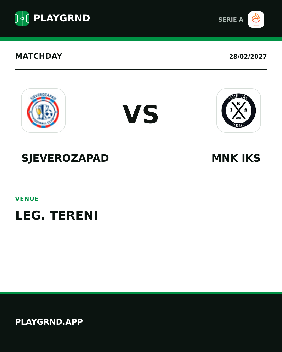Instagram artwork: Sjeverozapad vs MNK IKS