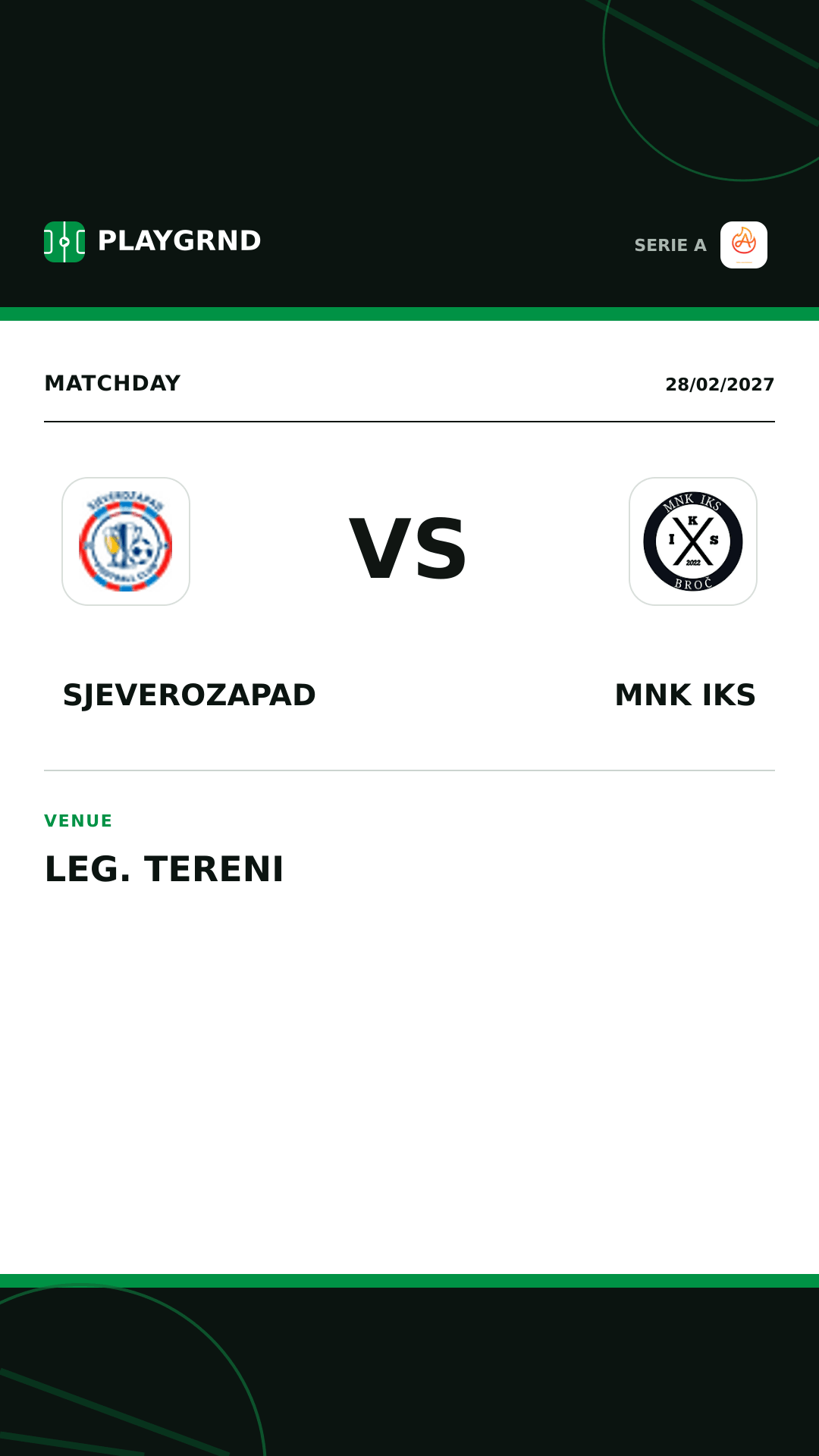Instagram artwork: Sjeverozapad vs MNK IKS