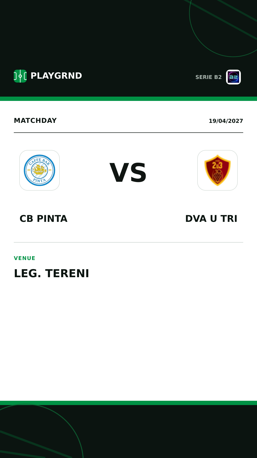 Instagram artwork: CB Pinta vs Dva U Tri