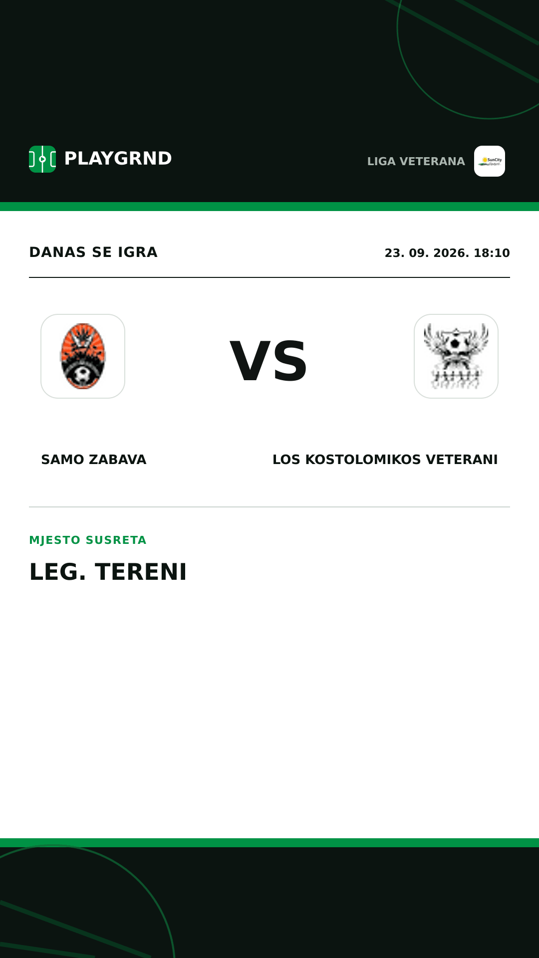 Instagram slika: Samo Zabava vs Los Kostolomikos Veterani
