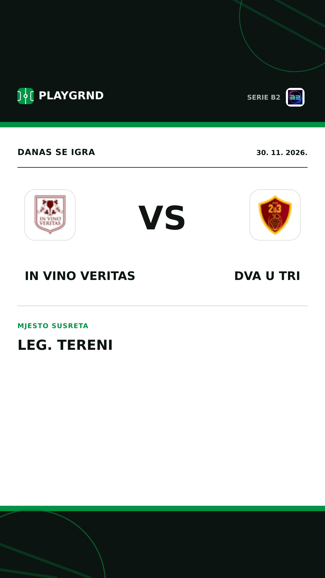 Instagram slika: IN Vino Veritas vs Dva U Tri