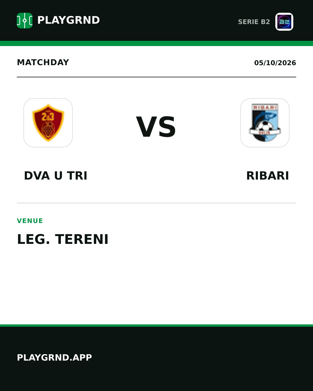 Instagram artwork: Dva U Tri vs Ribari
