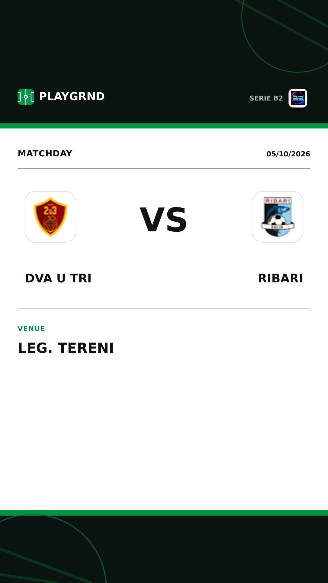 Instagram artwork: Dva U Tri vs Ribari
