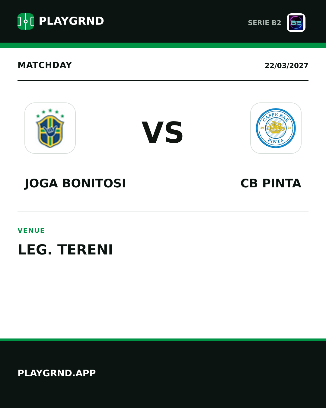 Instagram artwork: Joga Bonitosi vs CB Pinta