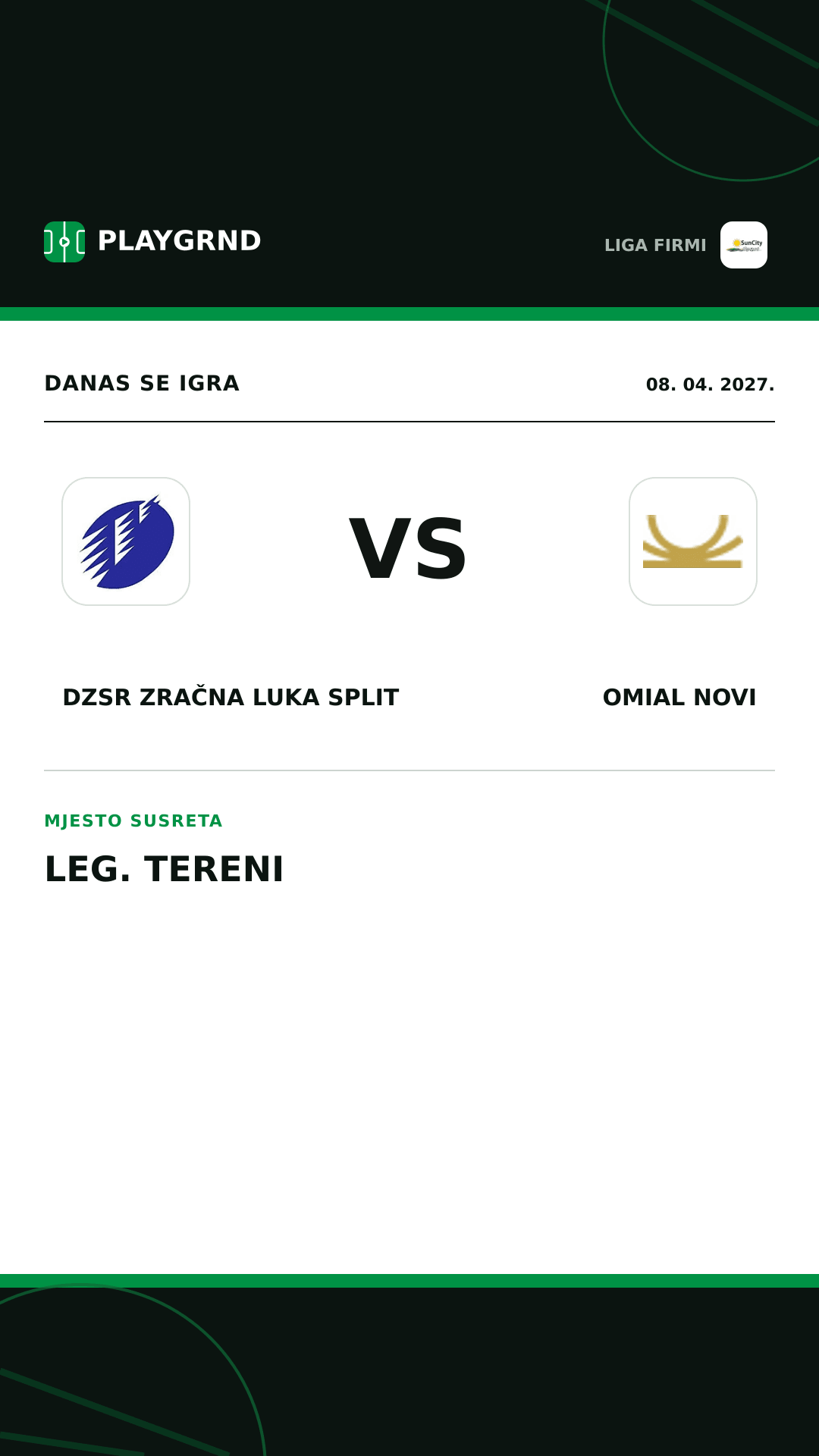 Instagram slika: DZSR Zračna Luka Split vs Omial Novi