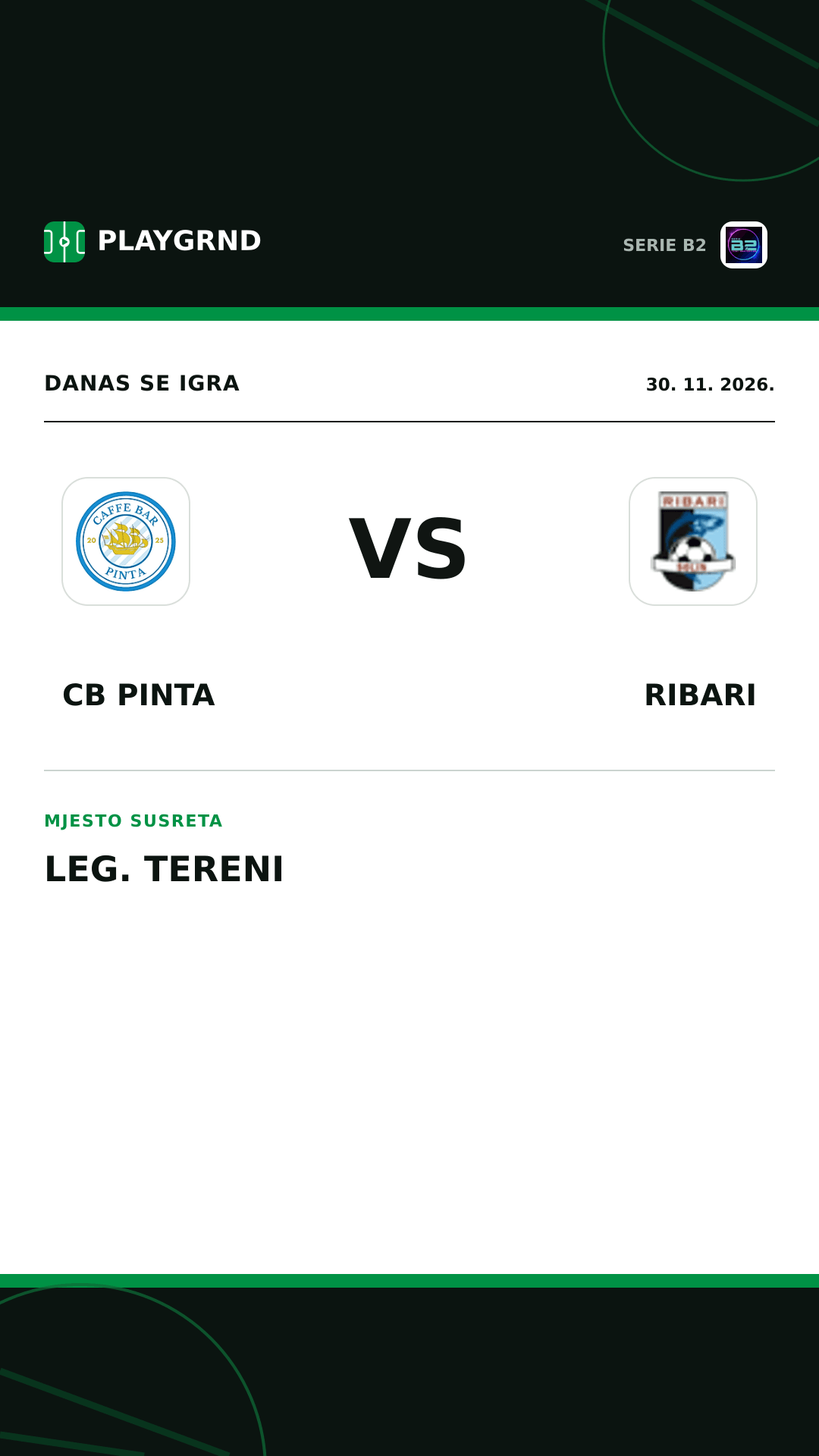 Instagram slika: CB Pinta vs Ribari