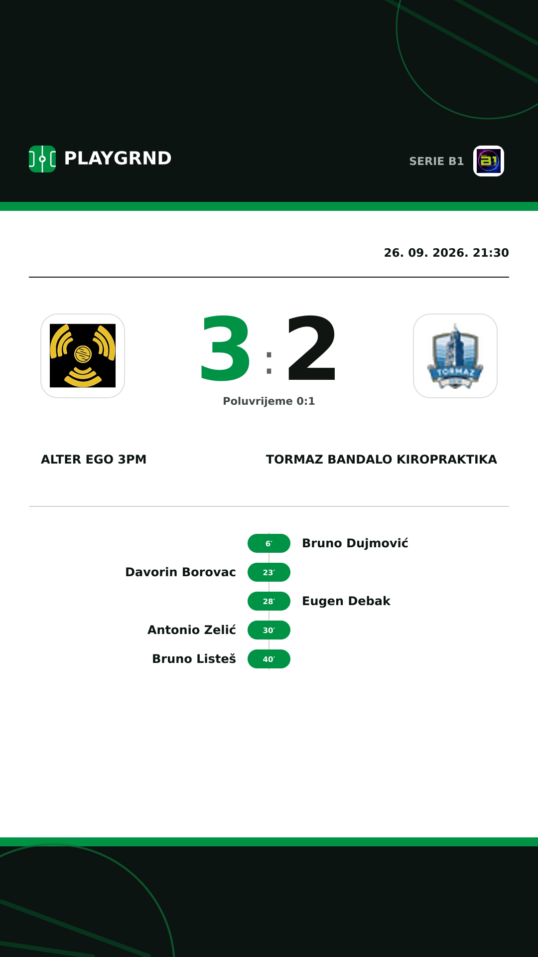 Instagram slika: Alter Ego 3PM vs Tormaz Bandalo Kiropraktika