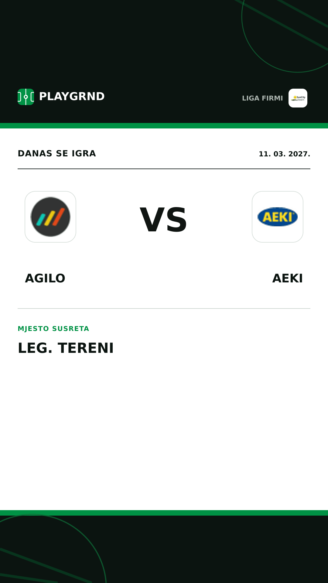 Instagram slika: Agilo vs AEKI