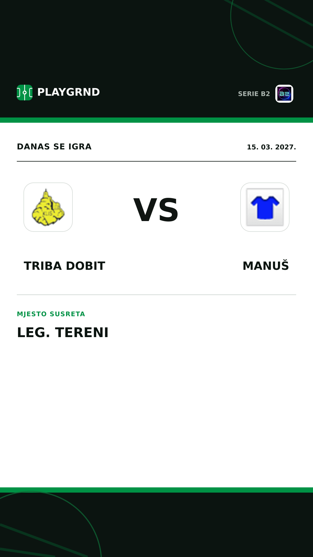 Instagram slika: Triba Dobit vs Manuš