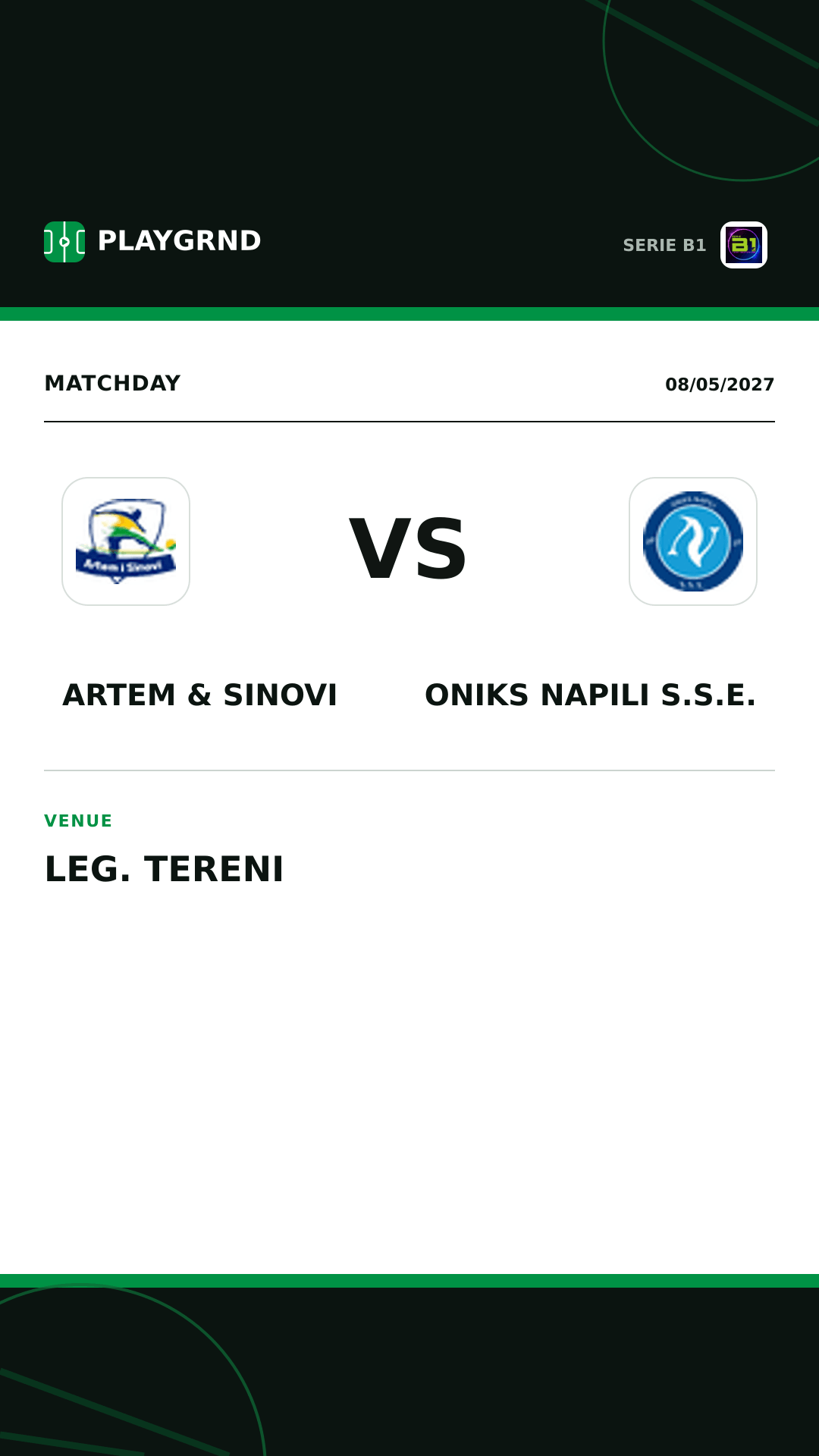 Instagram artwork: Artem & Sinovi vs Oniks Napili S.S.E.
