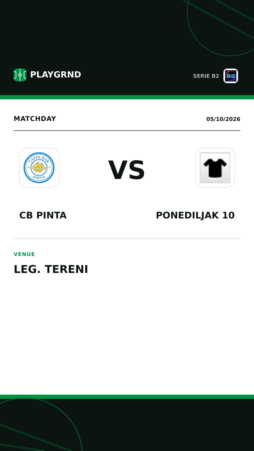 Instagram artwork: CB Pinta vs Ponediljak 10