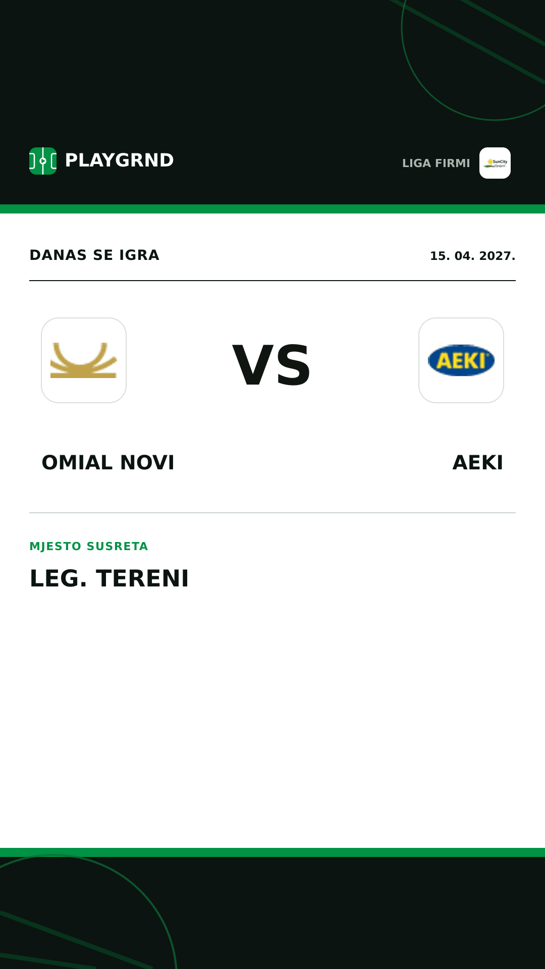 Instagram slika: Omial Novi vs AEKI