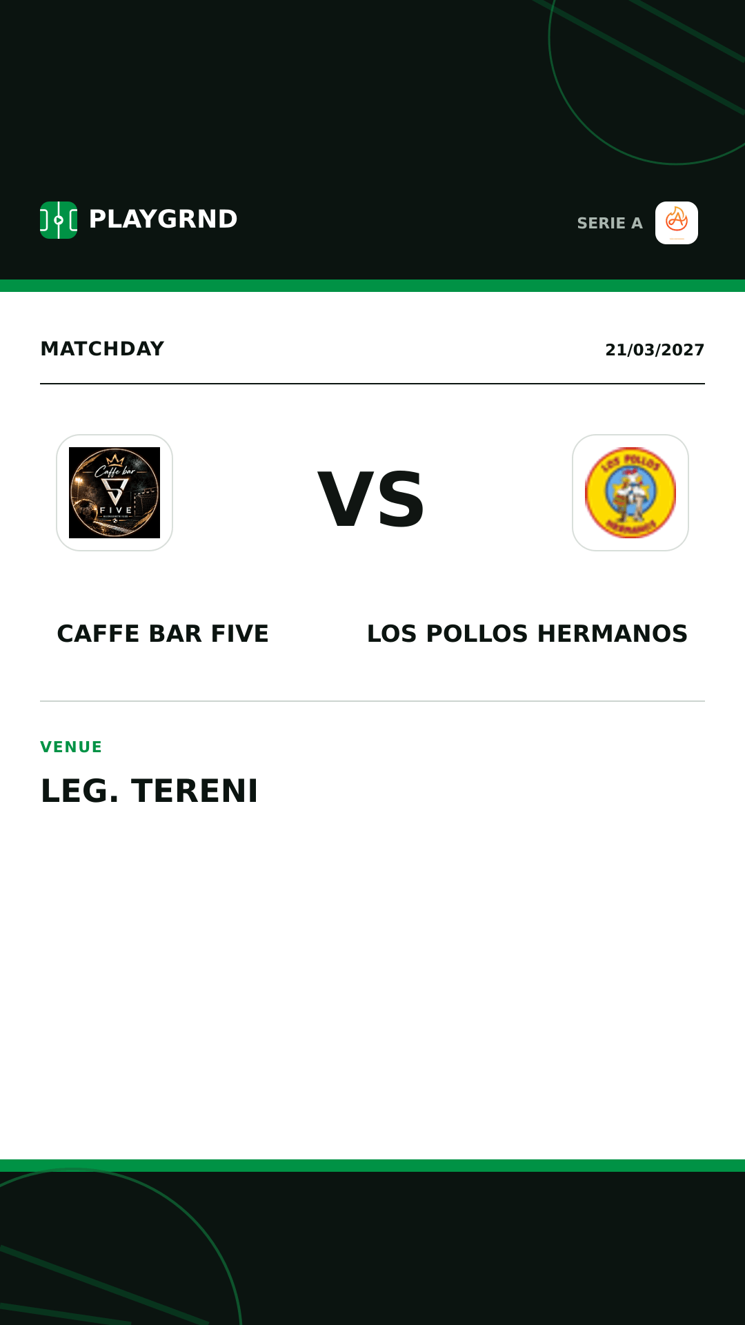 Instagram artwork: Caffe Bar Five vs Los Pollos Hermanos
