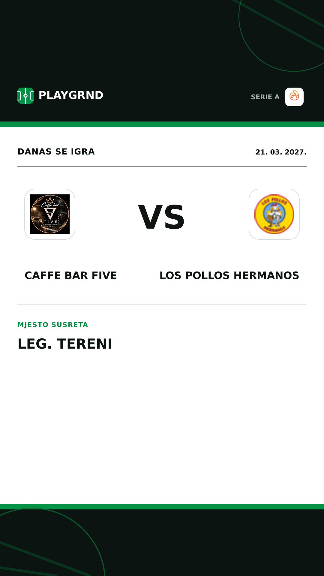 Instagram slika: Caffe Bar Five vs Los Pollos Hermanos