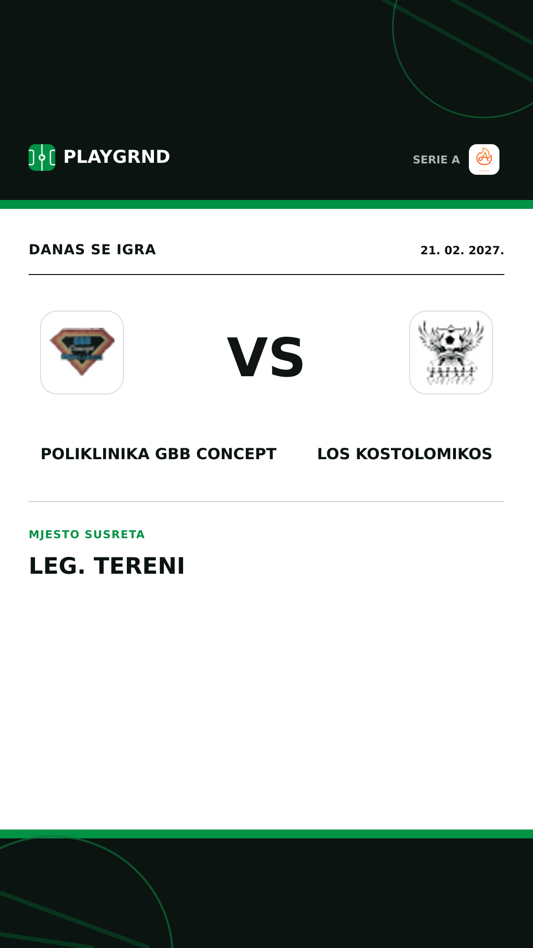 Instagram slika: Poliklinika Gbb Concept vs Los Kostolomikos