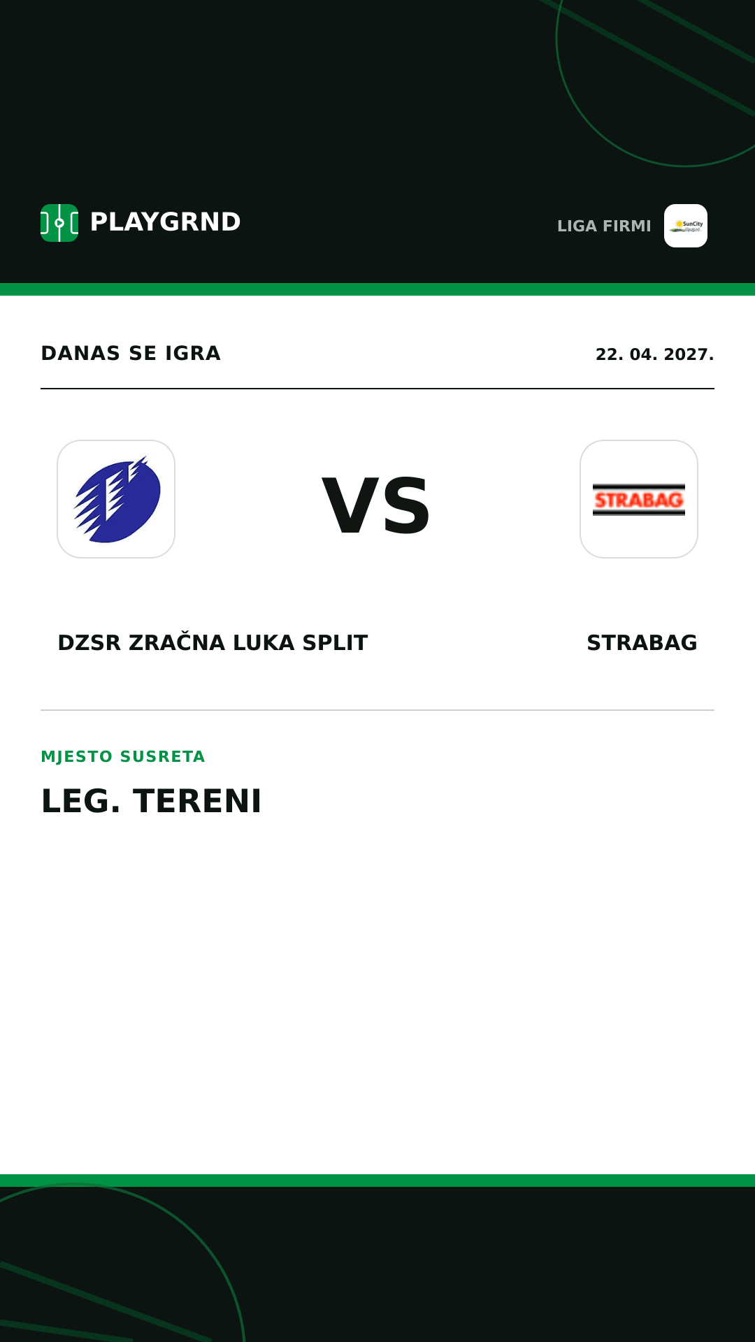 Instagram slika: DZSR Zračna Luka Split vs Strabag