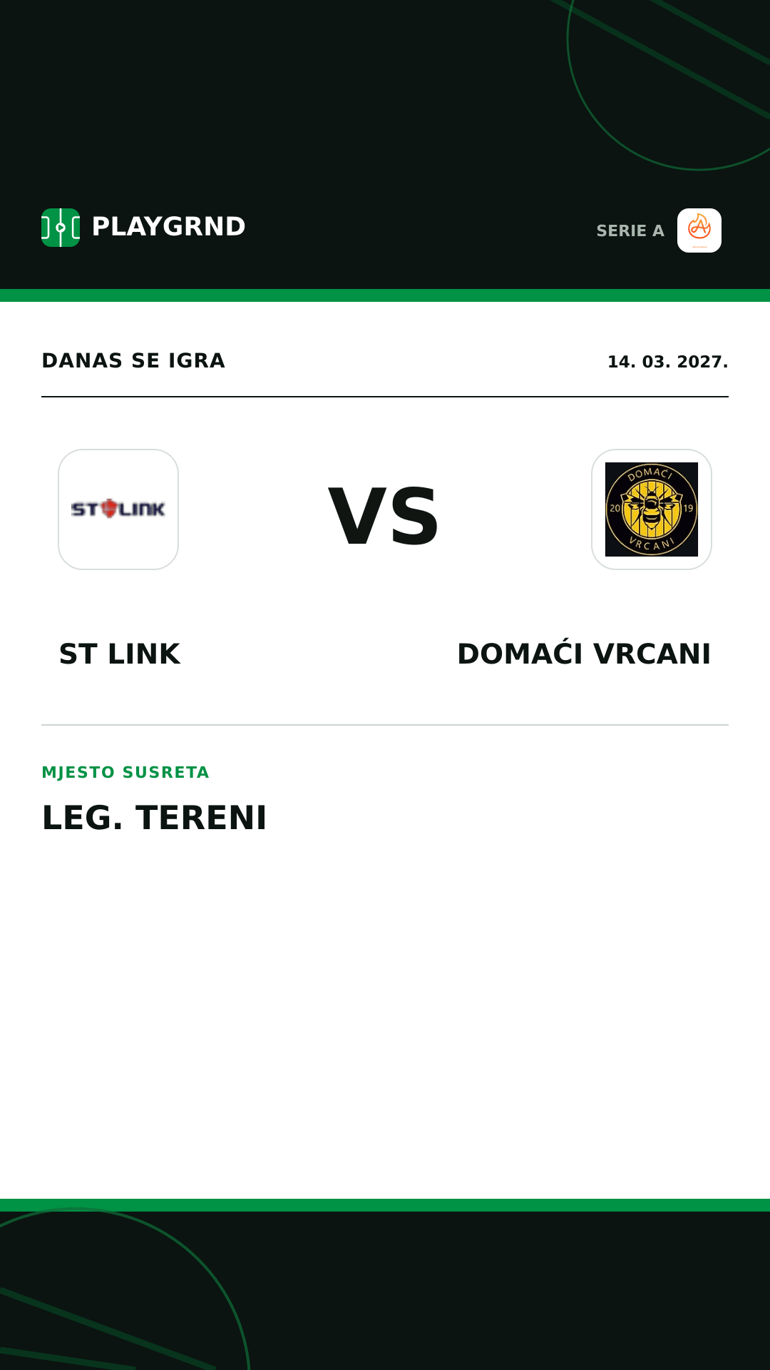 Instagram slika: ST Link vs Domaći Vrcani
