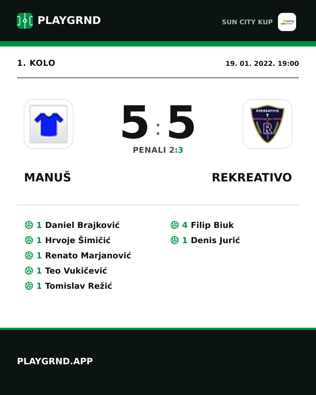 Instagram slika: Manuš 5:5 Rekreativo