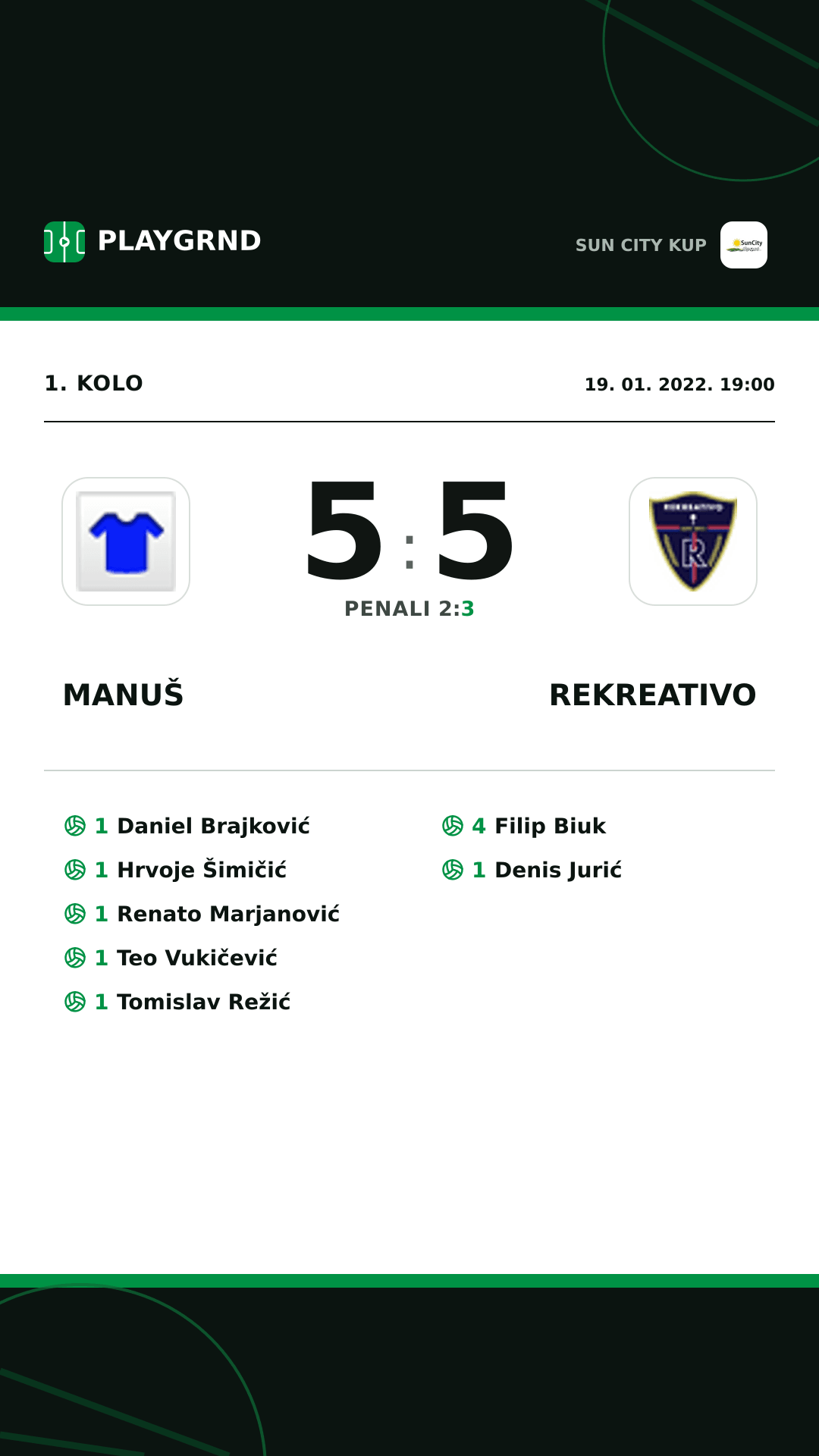 Instagram slika: Manuš 5:5 Rekreativo