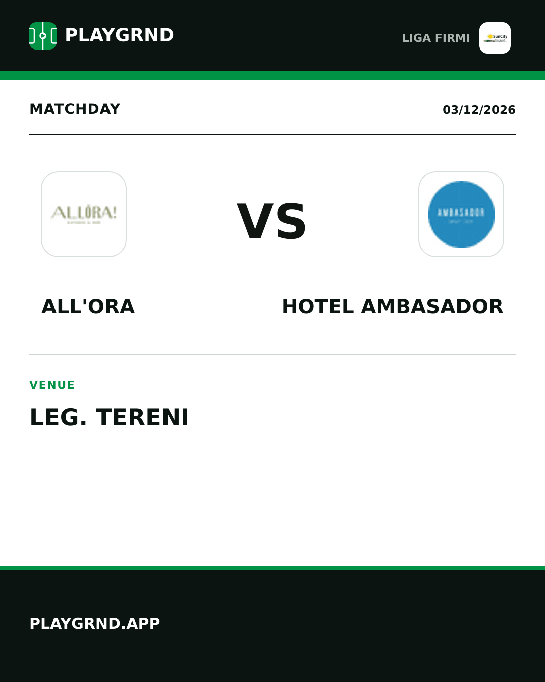 Instagram artwork: All'Ora vs Hotel Ambasador