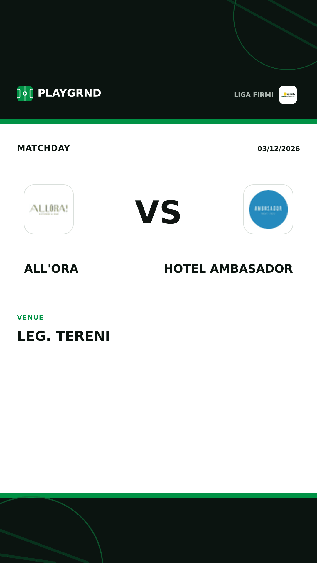 Instagram artwork: All'Ora vs Hotel Ambasador