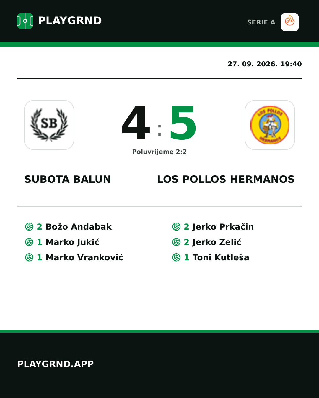 Instagram slika: Subota Balun vs Los Pollos Hermanos