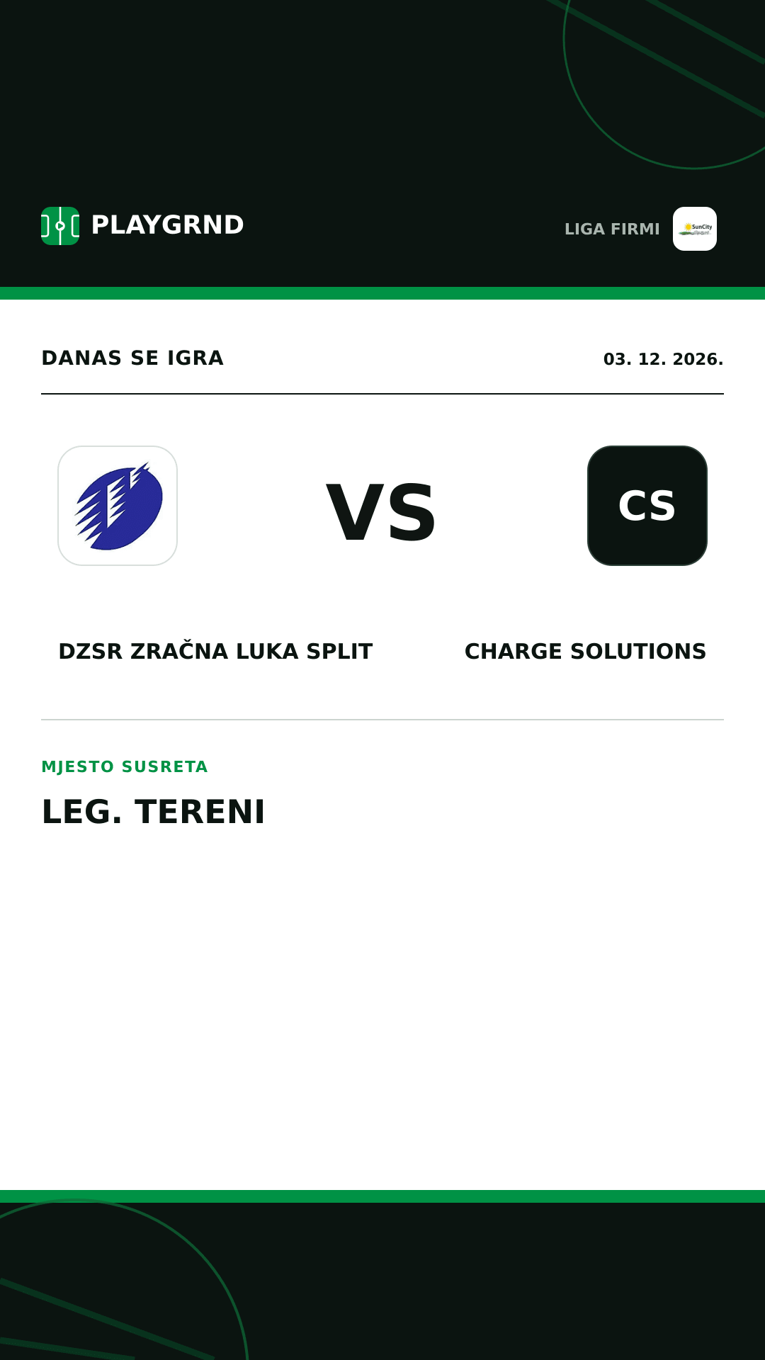 Instagram slika: DZSR Zračna Luka Split vs Charge Solutions