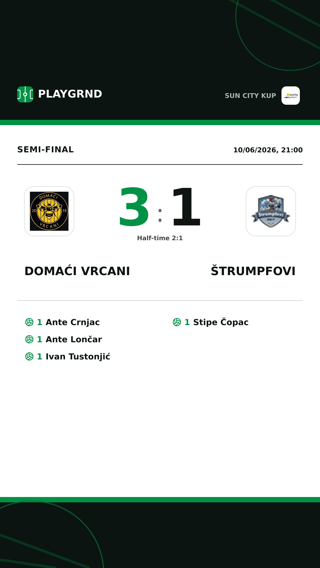 Instagram artwork: Domaći Vrcani 3:1 Štrumpfovi