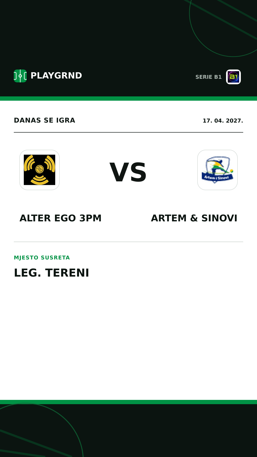 Instagram slika: Alter Ego 3PM vs Artem & Sinovi