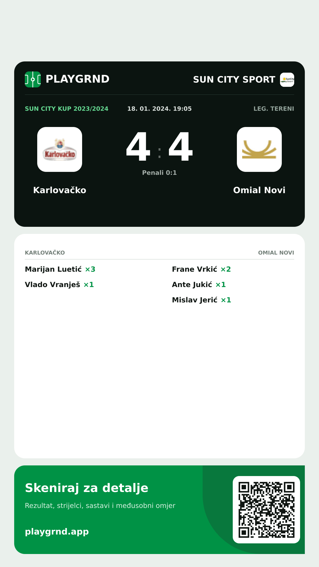 Story slika: Karlovačko 4:4 Omial Novi