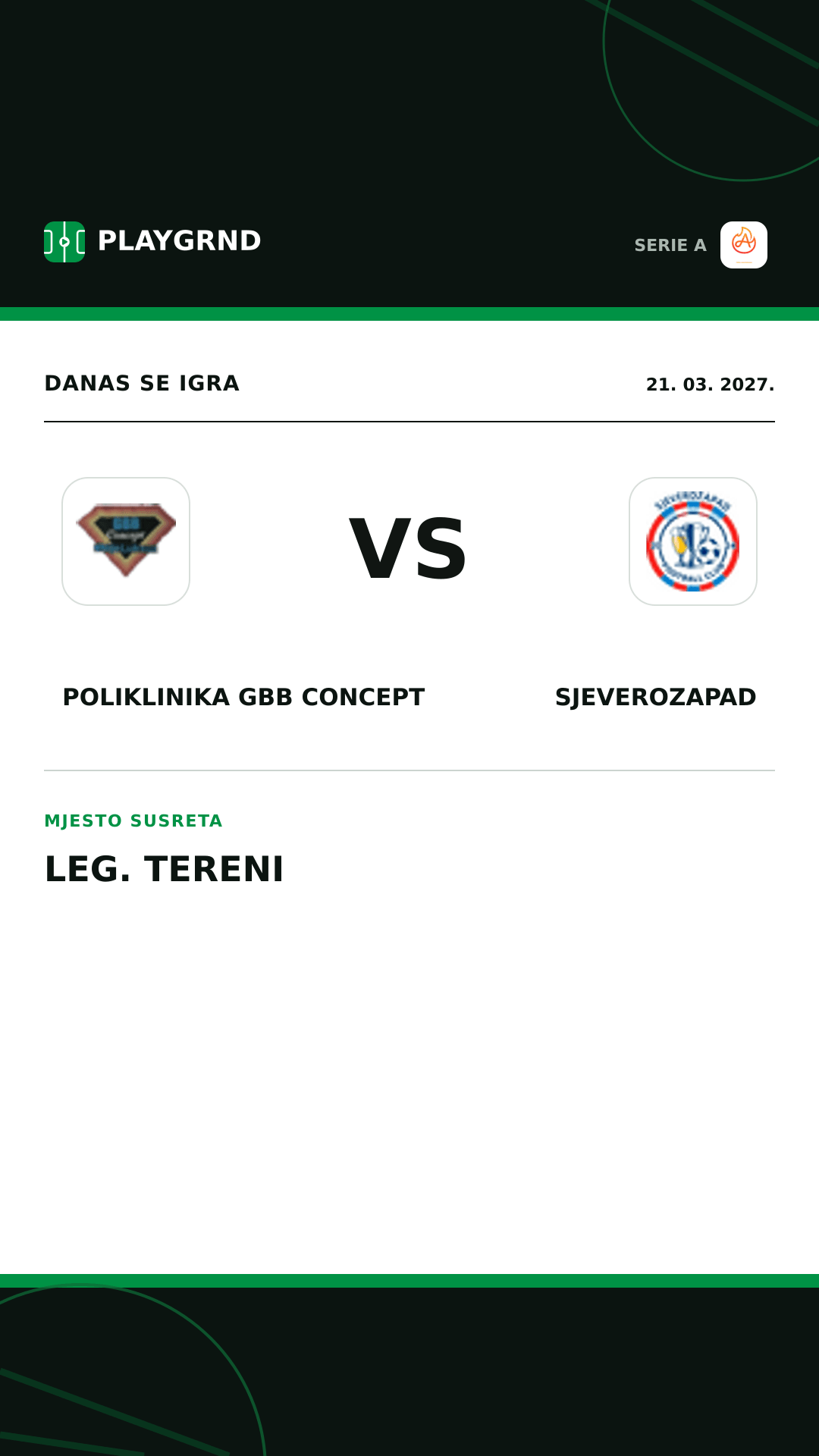 Instagram slika: Poliklinika Gbb Concept vs Sjeverozapad
