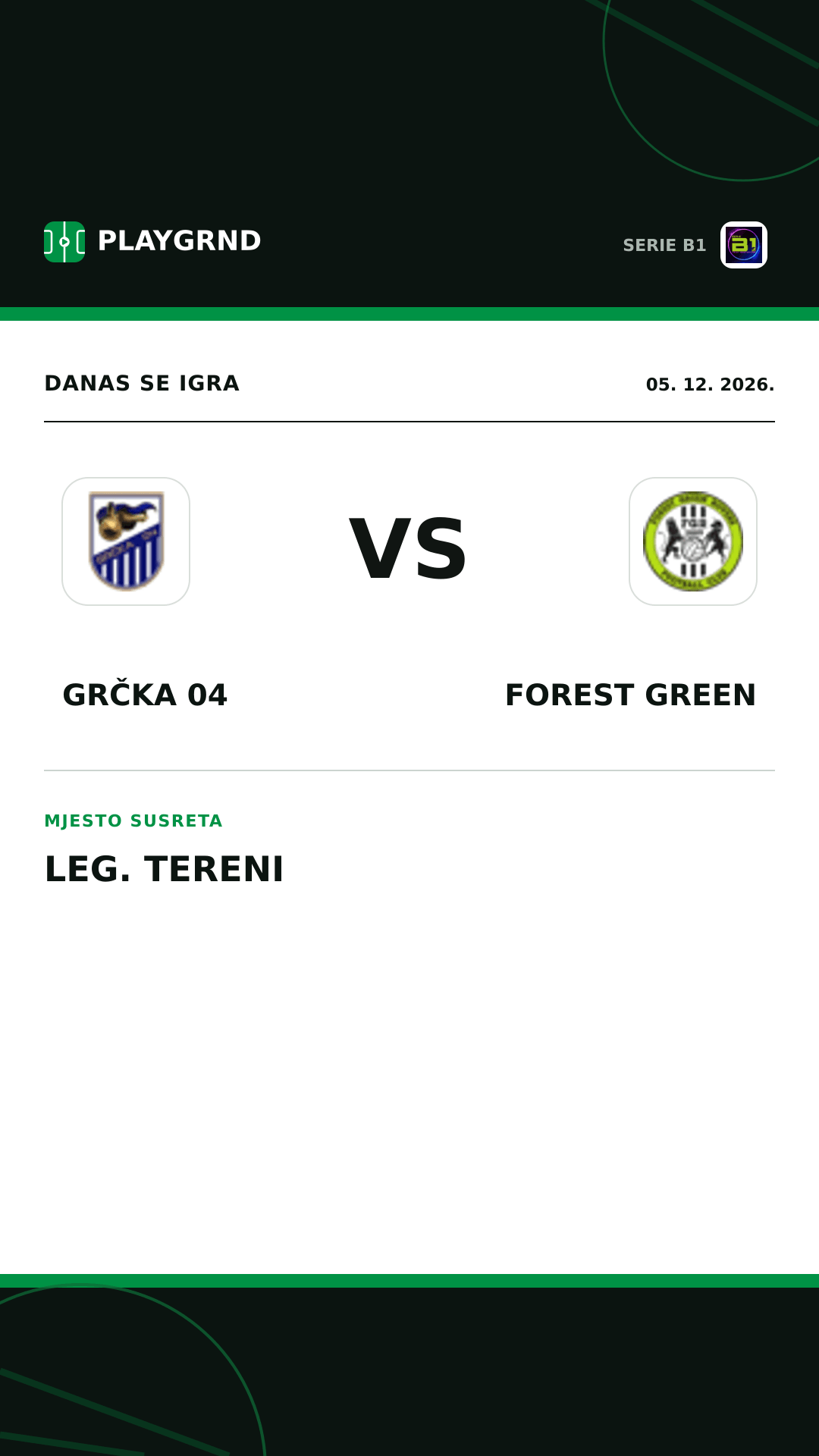 Instagram slika: Grčka 04 vs Forest Green