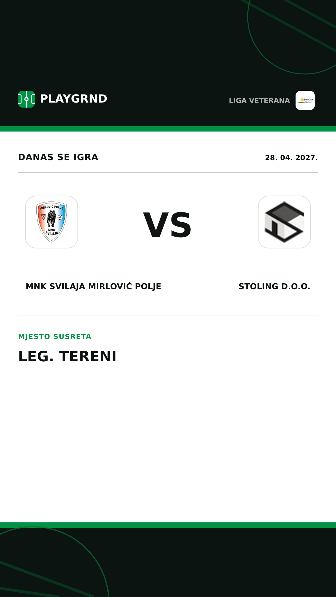 Instagram slika: MNK Svilaja Mirlović Polje vs Stoling D.O.O.