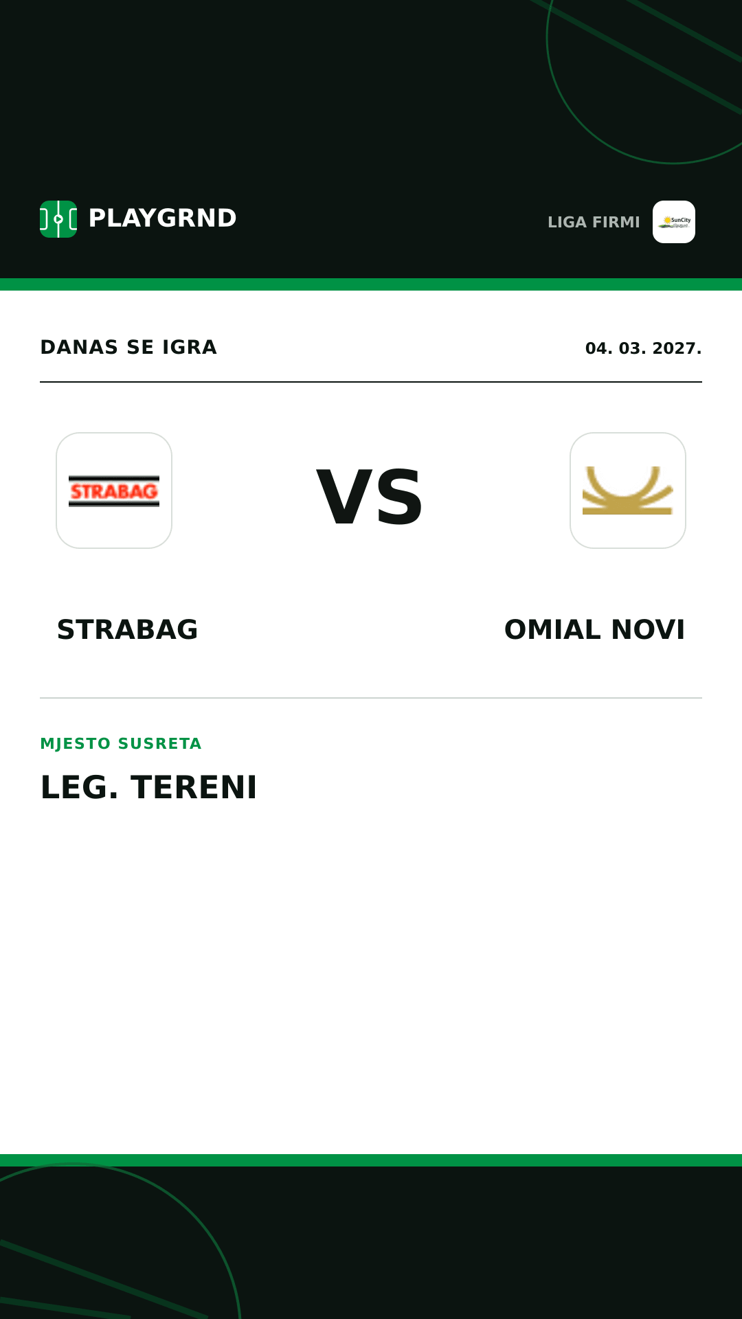 Instagram slika: Strabag vs Omial Novi