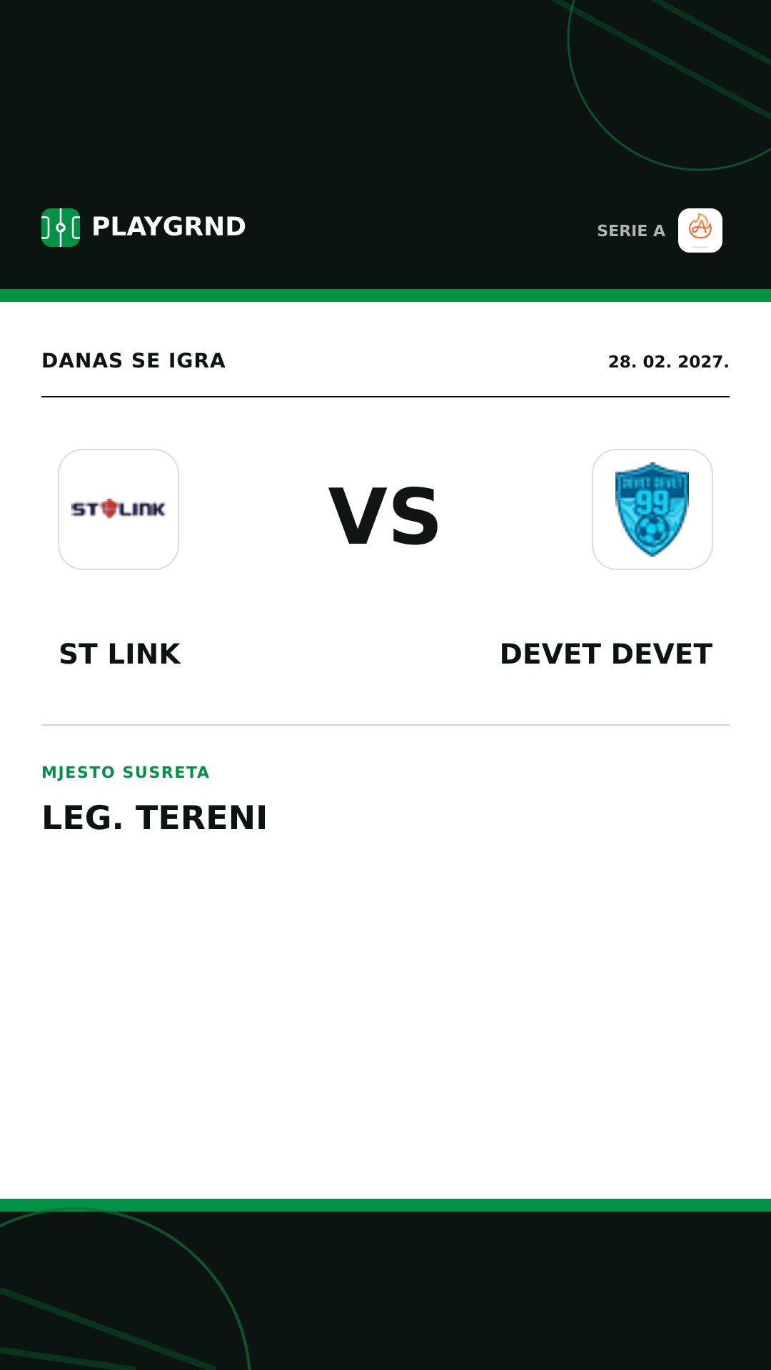 Instagram slika: ST Link vs Devet Devet