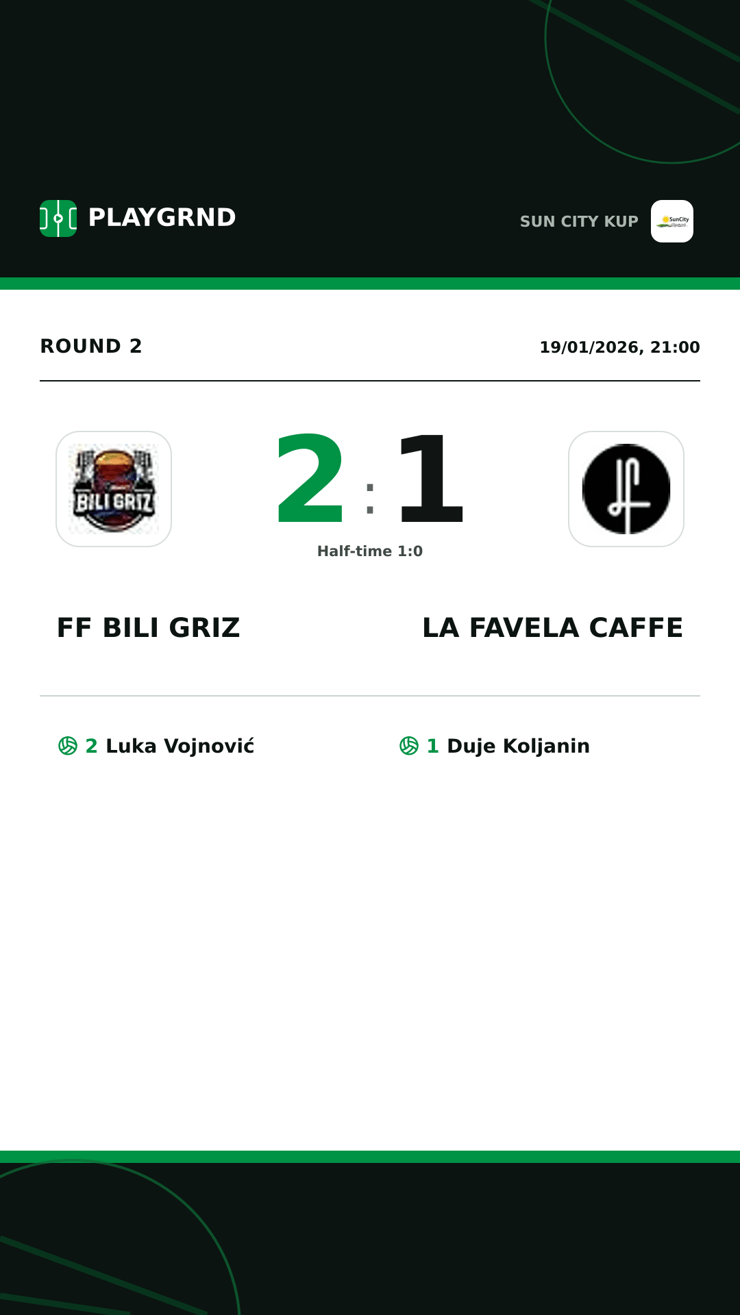 Instagram artwork: FF Bili Griz 2:1 LA Favela Caffe