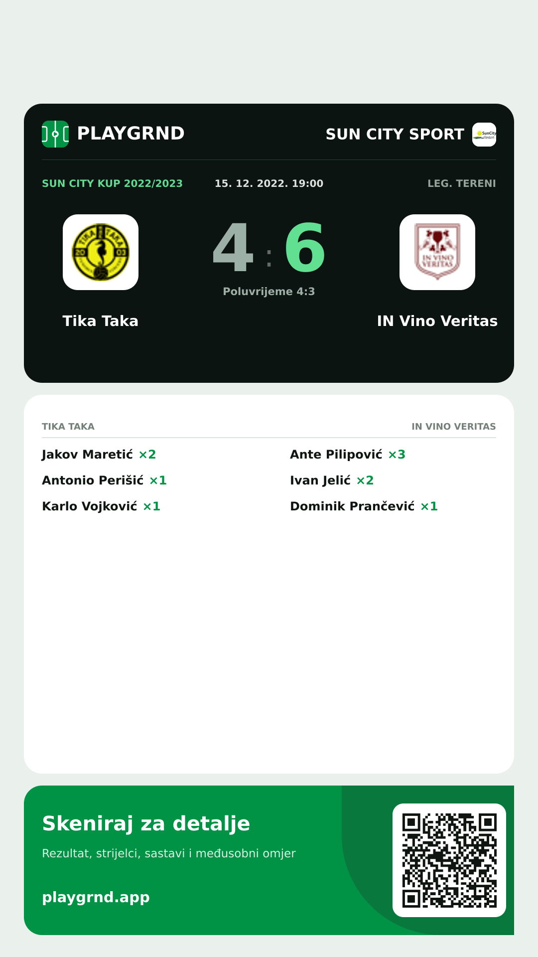 Story slika: Tika Taka 4:6 IN Vino Veritas