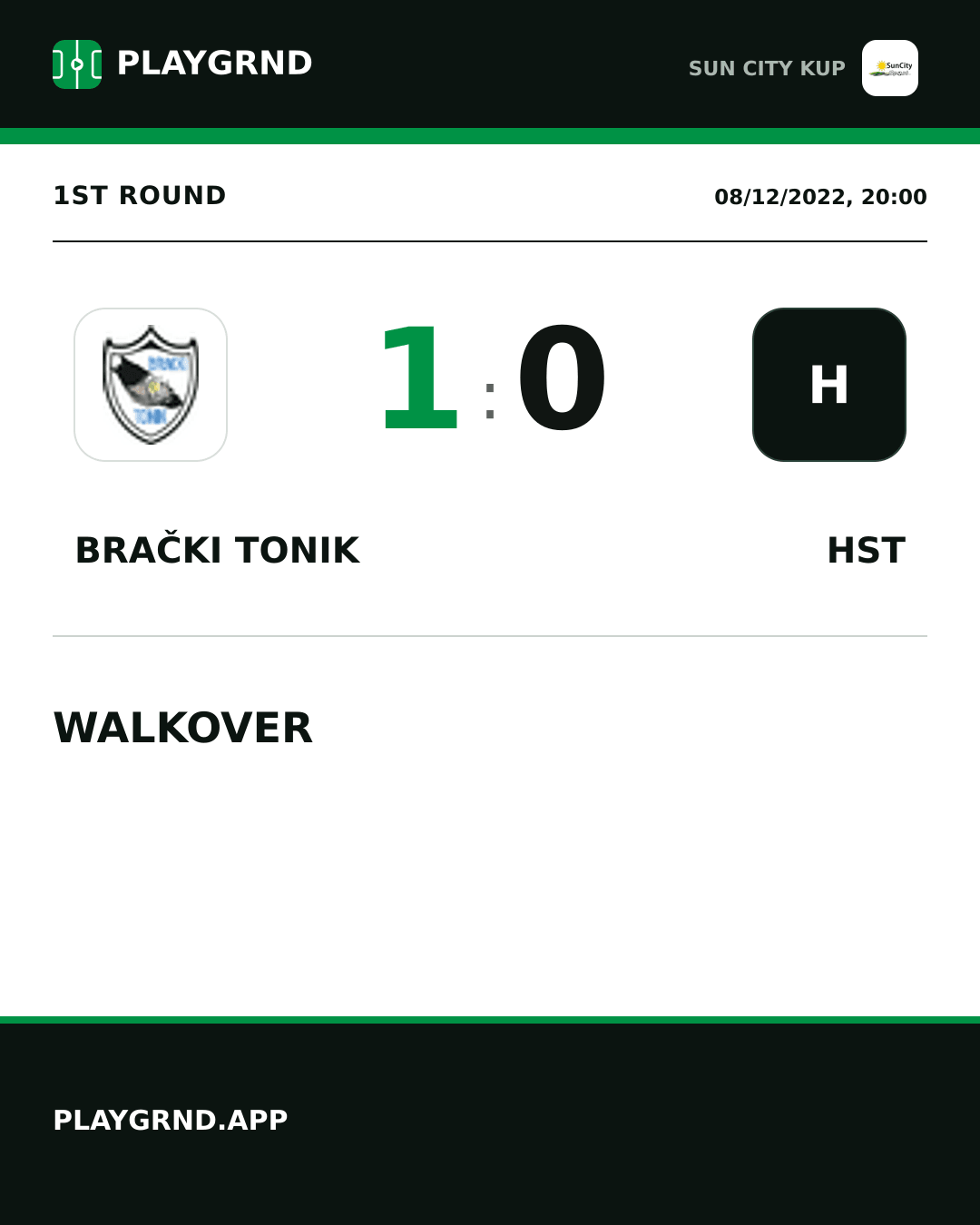 Instagram artwork: Brački Tonik 1:0 Hst