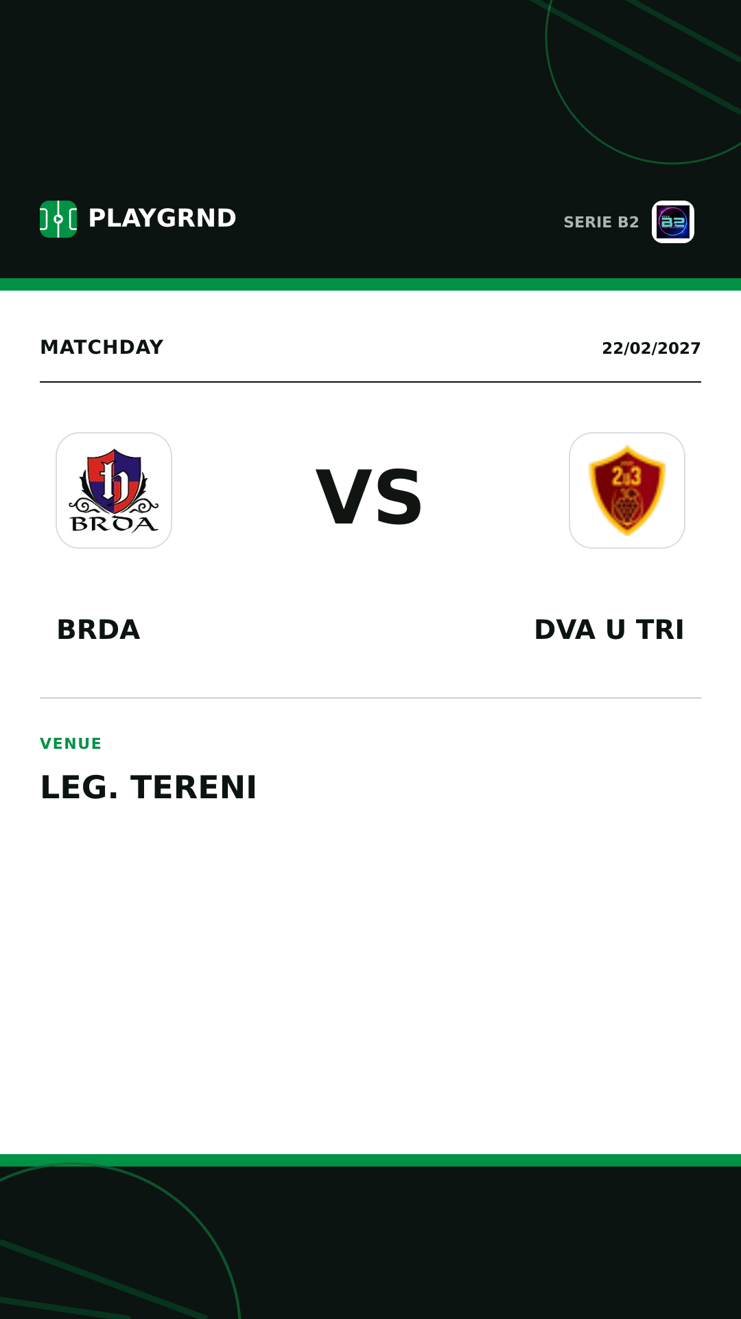 Instagram artwork: Brda vs Dva U Tri