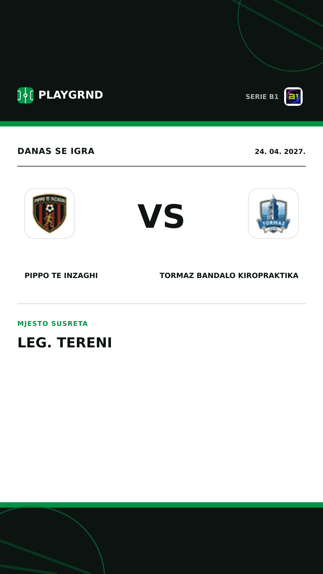 Instagram slika: Pippo TE Inzaghi vs Tormaz Bandalo Kiropraktika