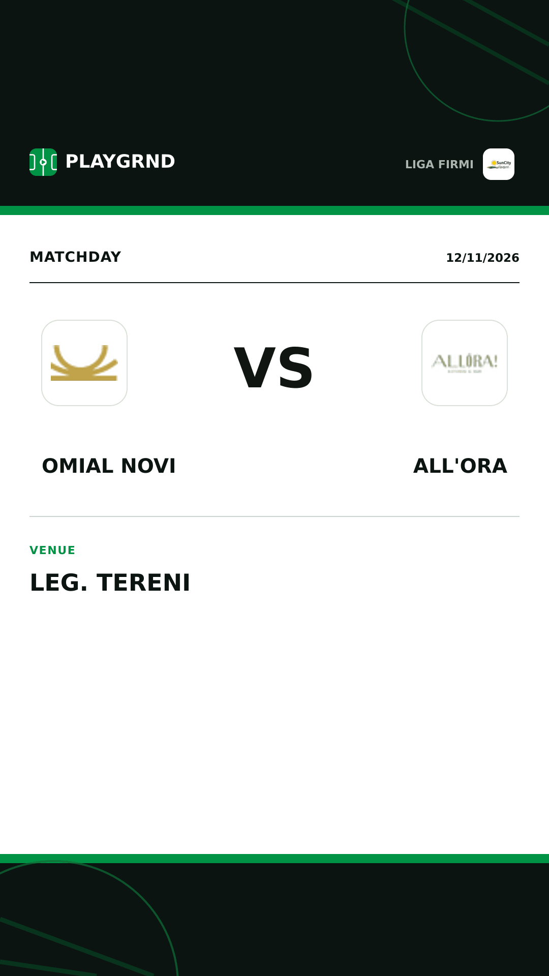 Instagram artwork: Omial Novi vs All'Ora
