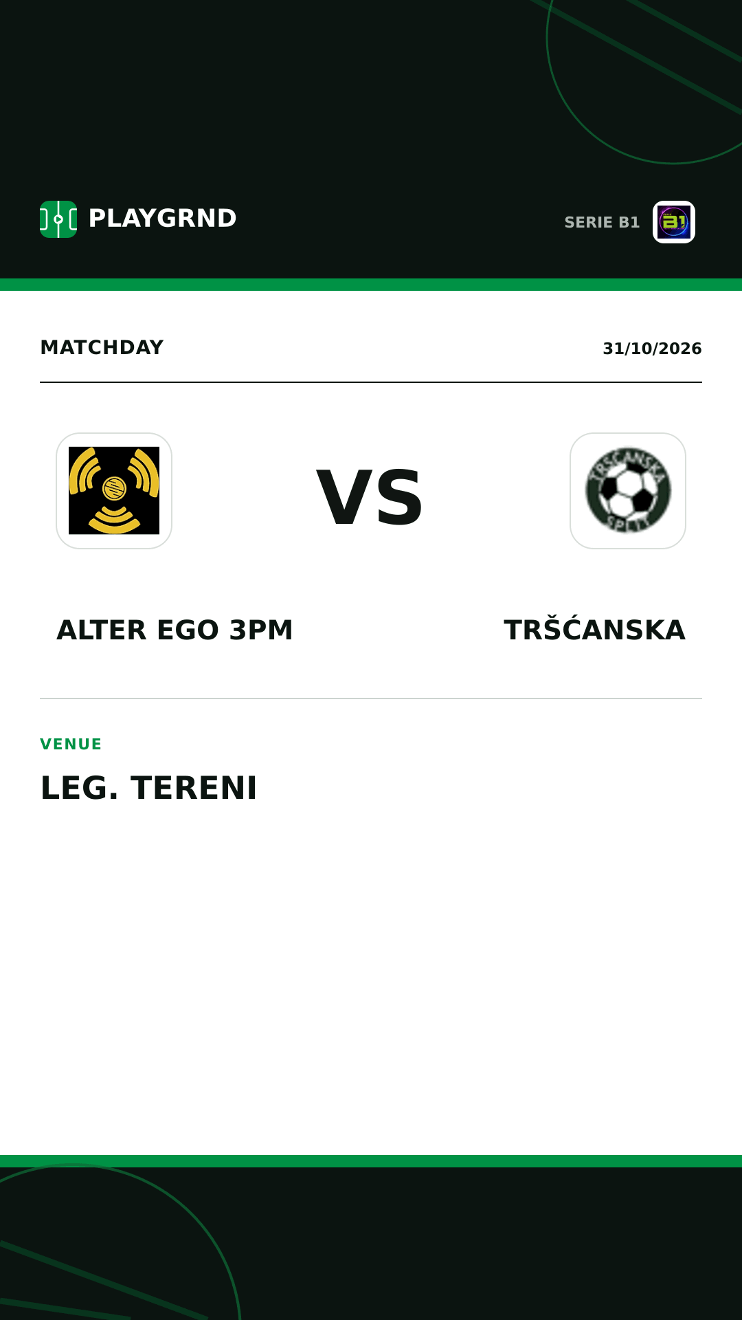 Instagram artwork: Alter Ego 3PM vs Tršćanska