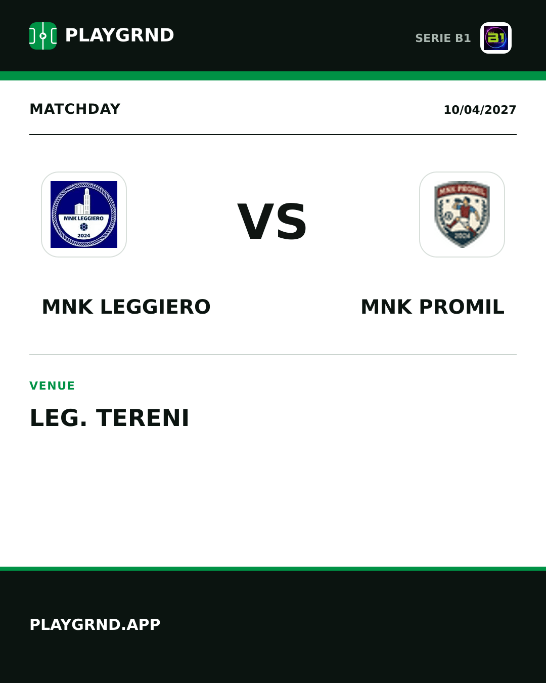 Instagram artwork: MNK Leggiero vs Mnk Promil
