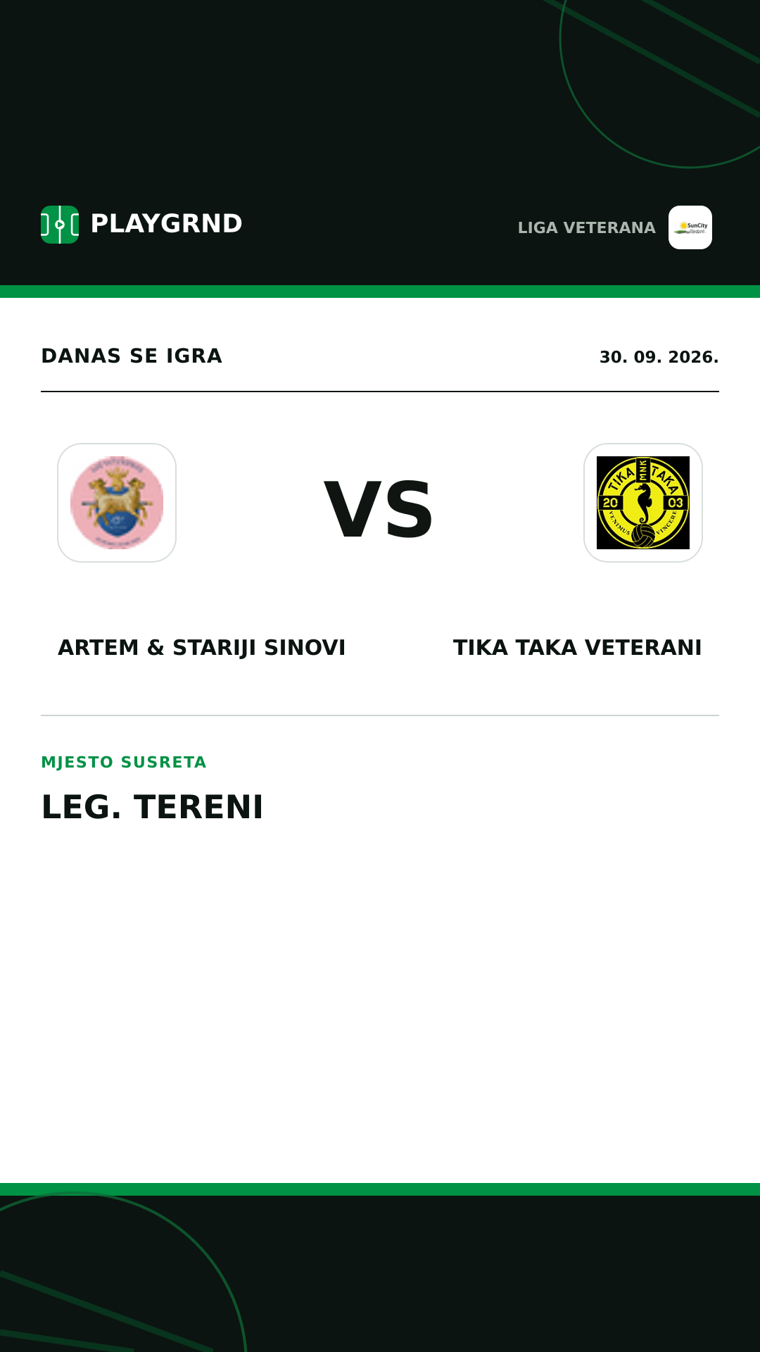 Instagram slika: Artem & Stariji Sinovi vs Tika Taka Veterani