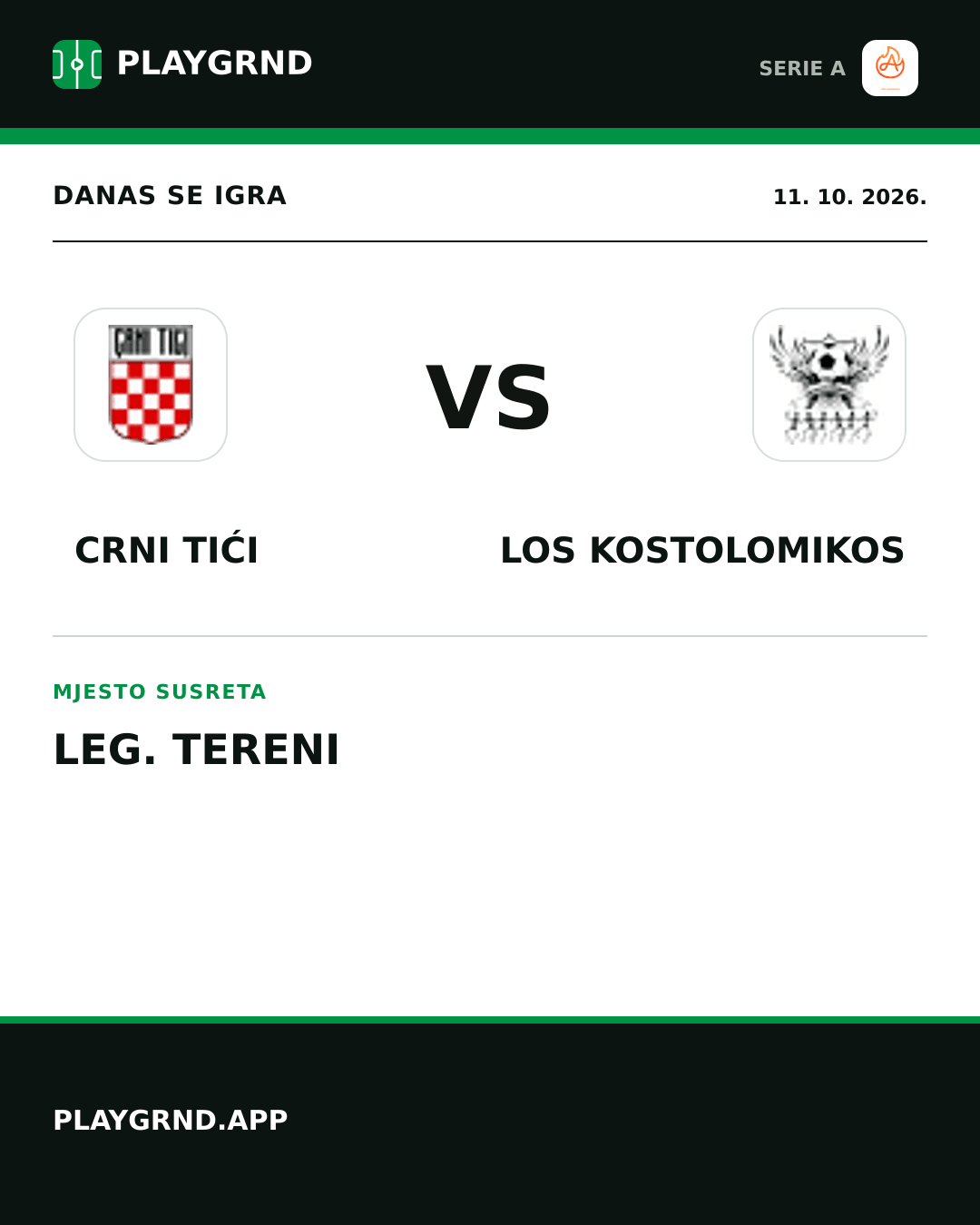 Instagram slika: Crni Tići vs Los Kostolomikos