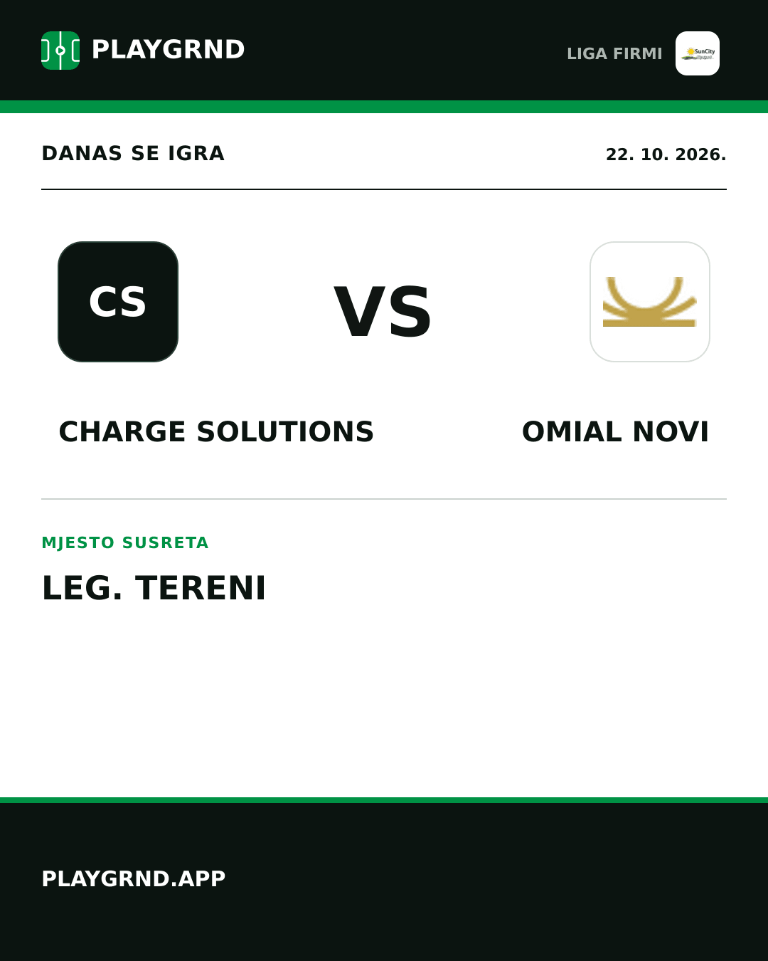 Instagram slika: Charge Solutions vs Omial Novi