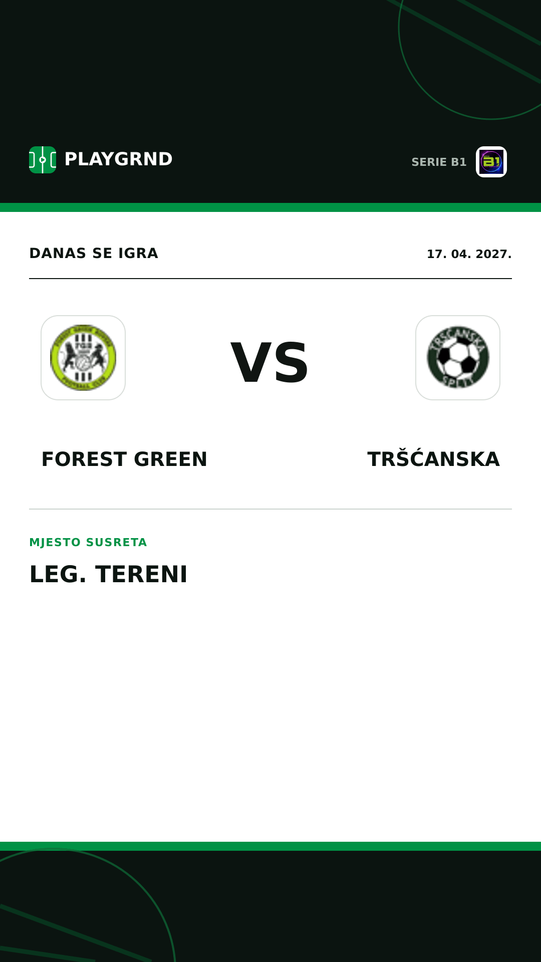 Instagram slika: Forest Green vs Tršćanska