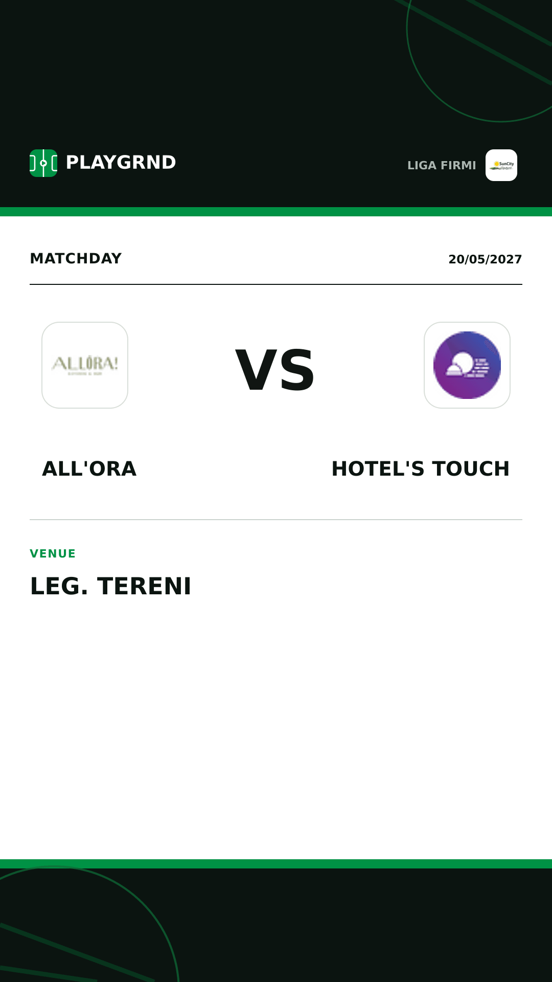 Instagram artwork: All'Ora vs Hotel's Touch