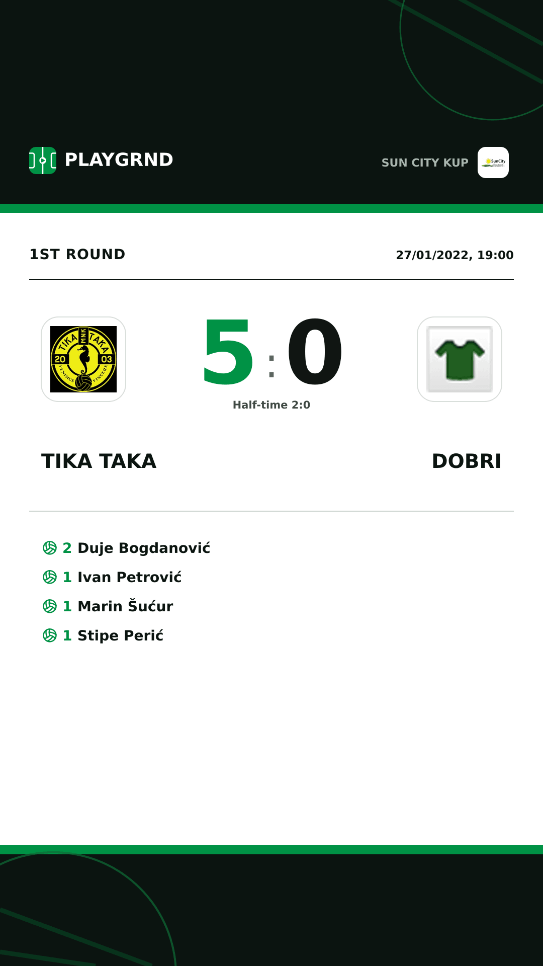 Instagram artwork: Tika Taka 5:0 Dobri